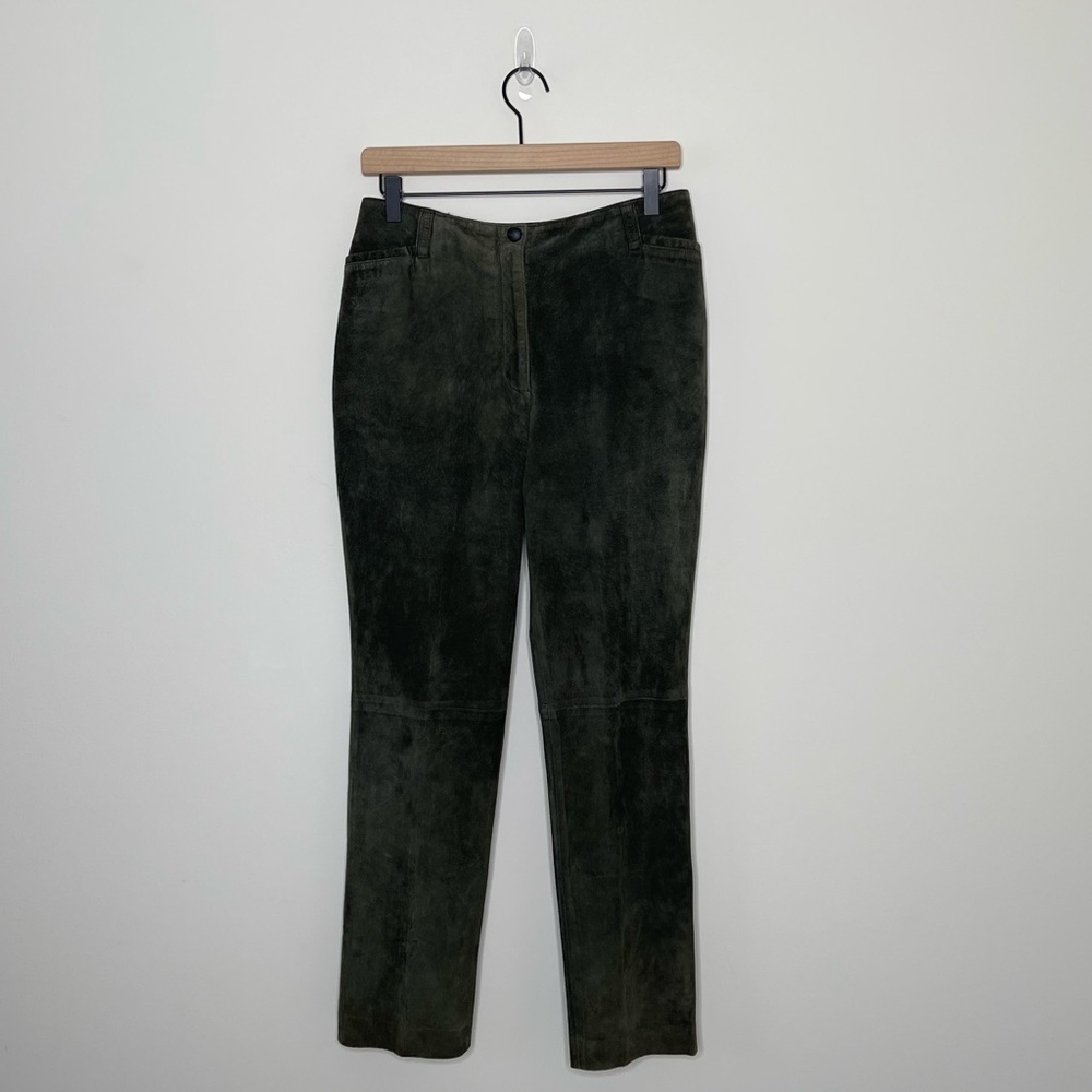 Lauren Ralph Lauren High-Rise Suede Straight Pant quiet luxury trending size 8